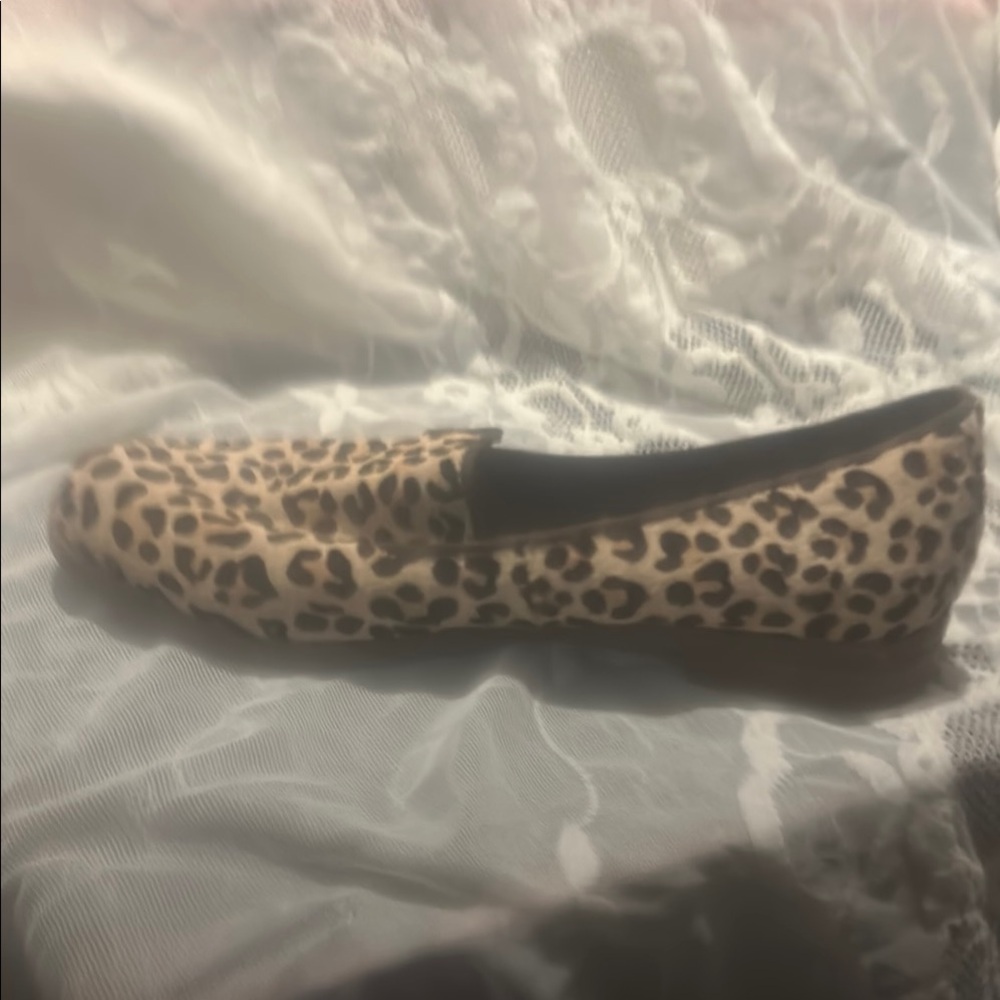 Sperry Leopard Print Slip-On Loafers in Tan and Brown - Picture 2 of 7